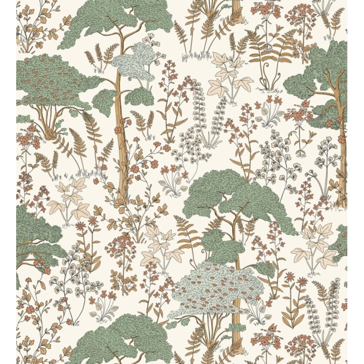 Papel pintado árboles y plantas de la naturaleza estilo botánico - Lorien Nature 128515