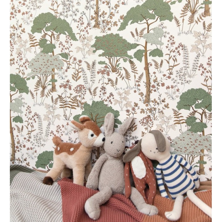 Papel pintado árboles y plantas de la naturaleza estilo botánico - Lorien Nature 128515