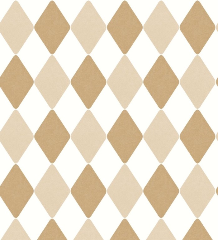 Papel pintado de rombos color beige - Edrei Diamonds 128519