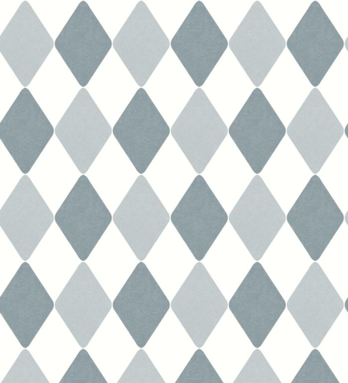 Papel pintado de rombos color azul - Edrei Diamonds 128520