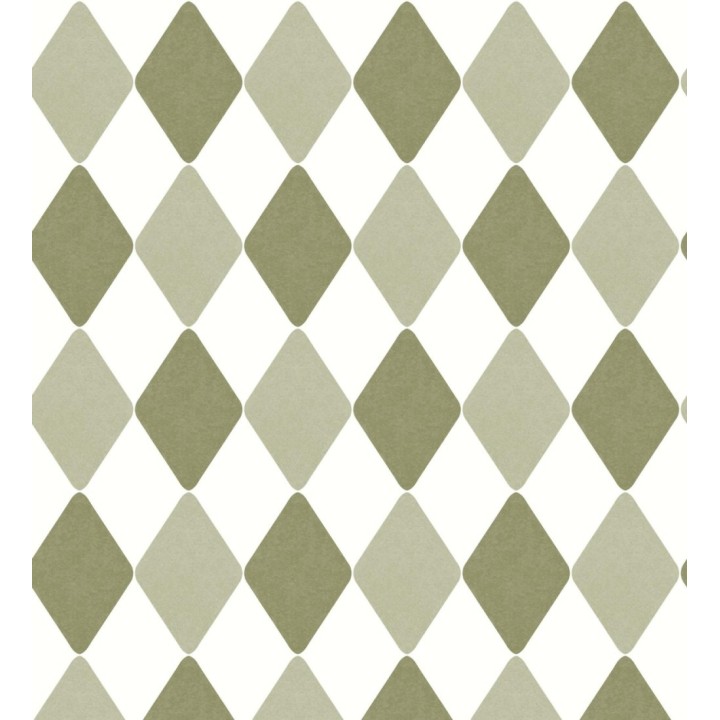 Papel pintado de rombos color verde - Edrei Diamonds 128521