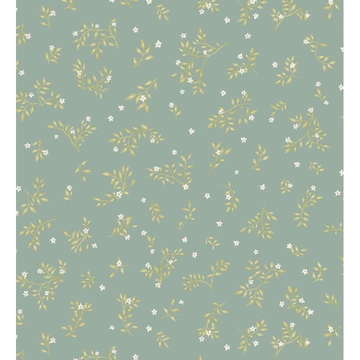 Papel pintado flores pequeñas liberty con textura efecto textil - Petite Andrea 128537