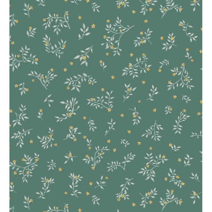 Papel pintado flores pequeñas liberty con textura efecto textil - Petite Andrea 128539