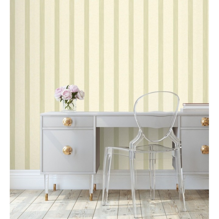 Papel pintado de rayas con textura efecto textil - Galilea Stripes 128543