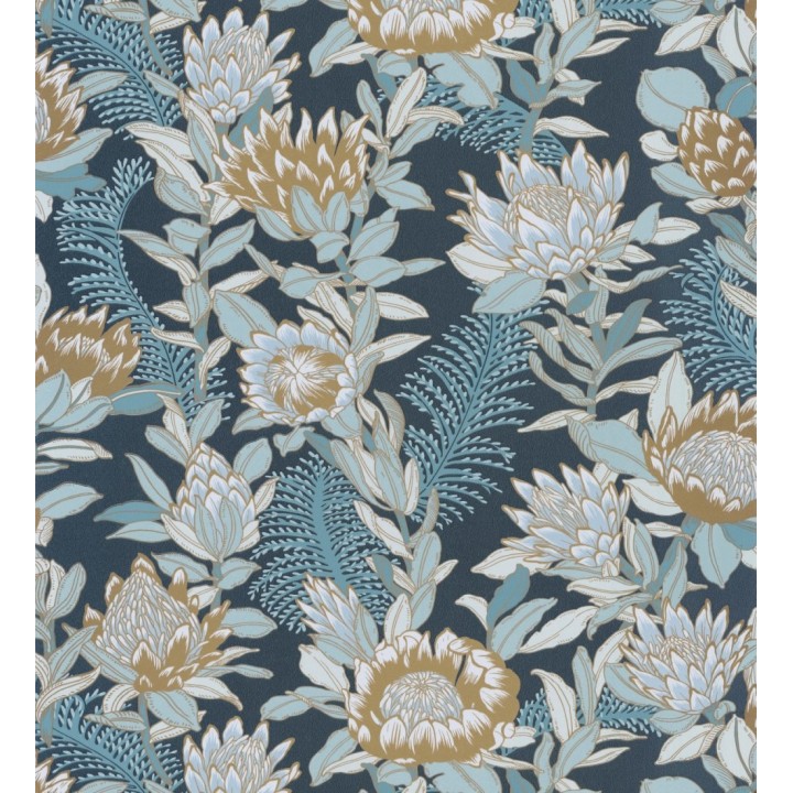 Papel pintado de flores peonias y hojas - Belina Flowers 128547