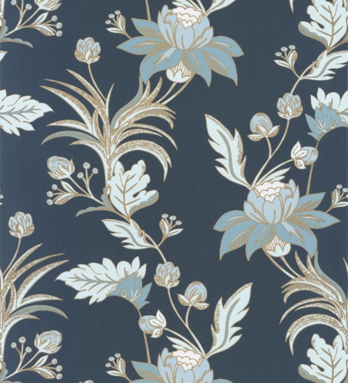 Papel pintado de flores efectos dorados - Anouk Garden 128562