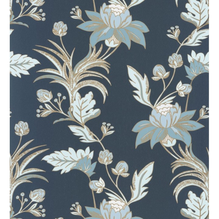 Papel pintado de flores efectos dorados - Anouk Garden 128562