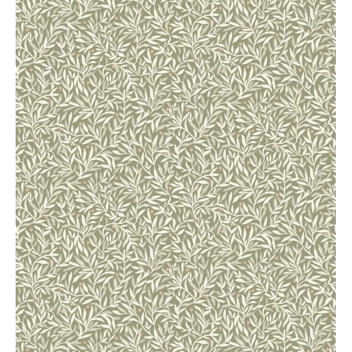 Papel pintado de hojas pequeñas estilo naturaleza - Dixie 128599