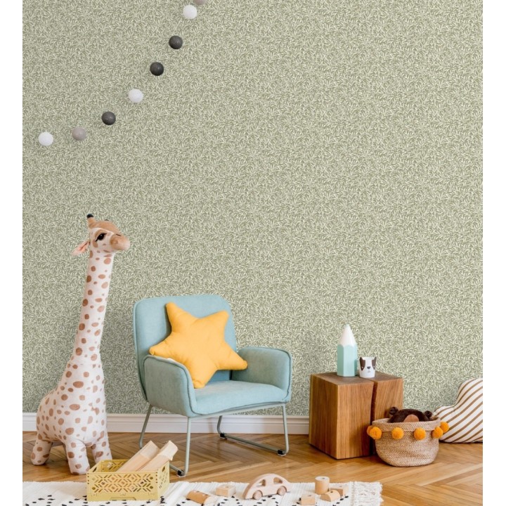 Papel pintado de hojas pequeñas estilo naturaleza - Dixie 128599