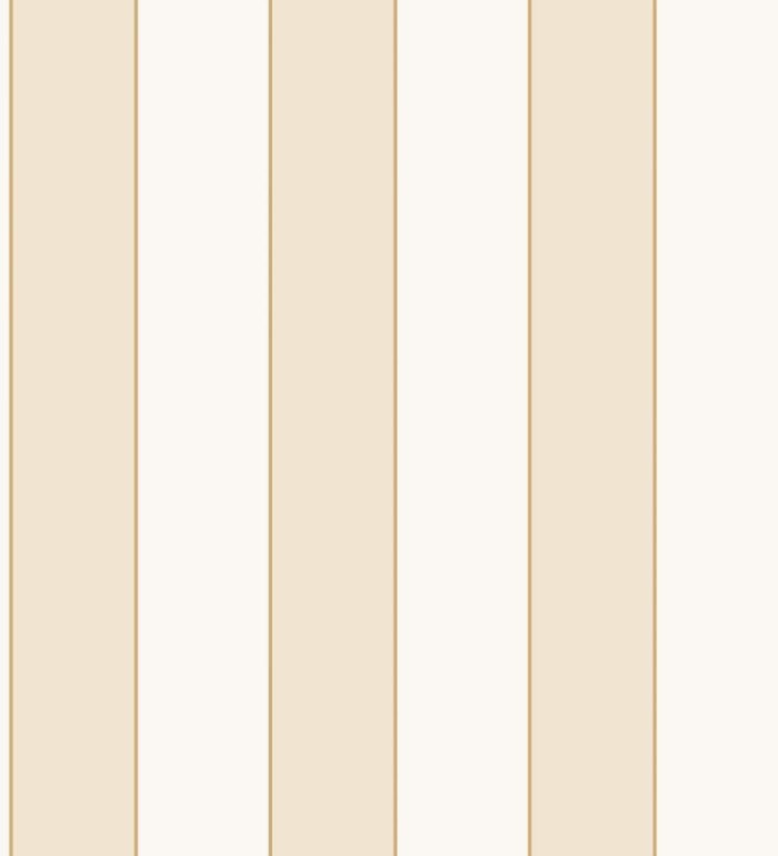 Papel pintado de rayas tonos beige con líneas finas doradas - Diana Stripes 128611
