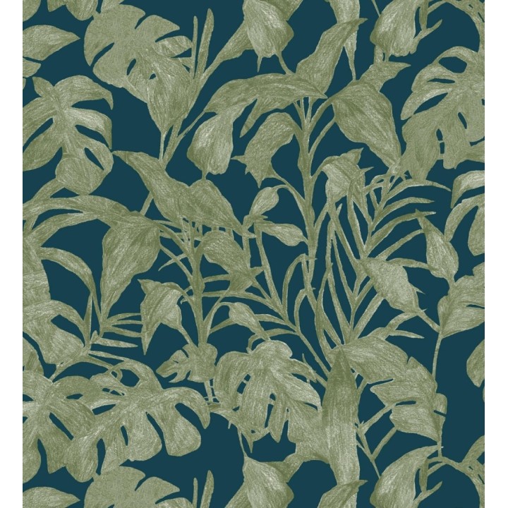 Papel pintado de hojas y plantas verdes tropicales - Catia Palms 128638