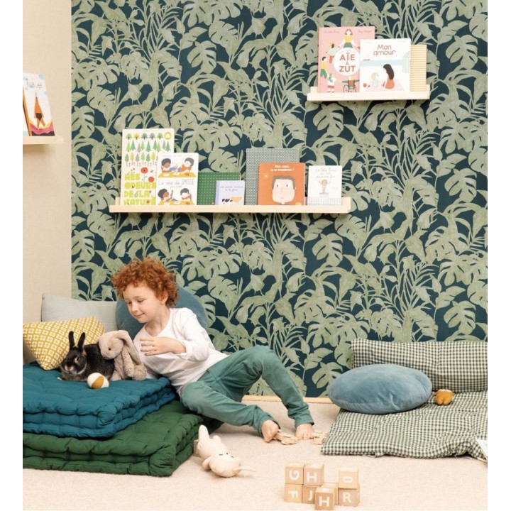 Papel pintado de hojas y plantas verdes tropicales - Catia Palms 128638