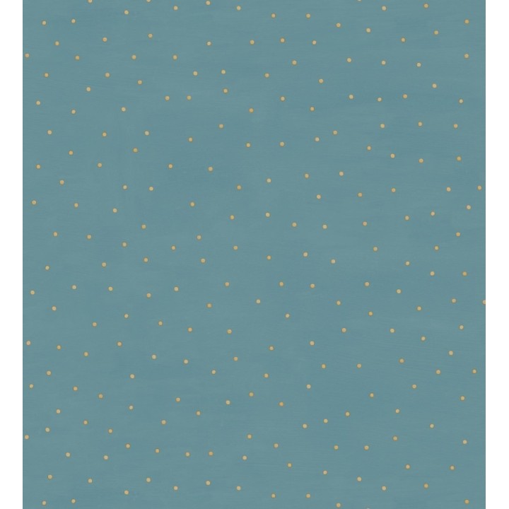 Papel pintado de lunares dorados fondo azul - Daudi 128680