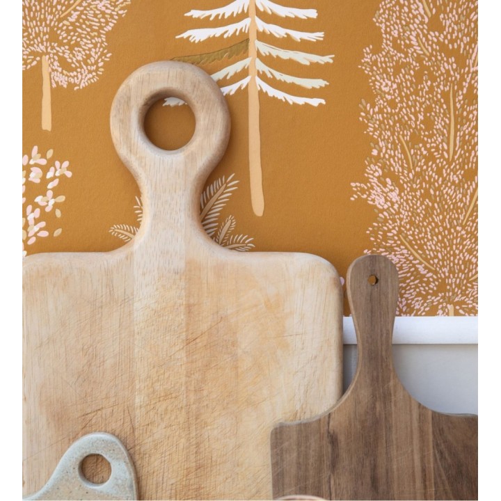 Papel pintado bosque de árboles tono ocre - Borneo Trees 128700