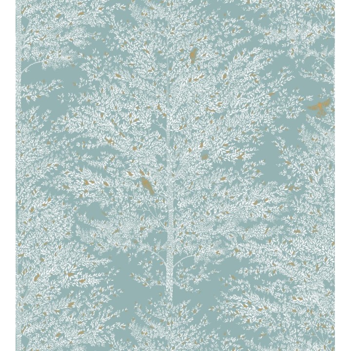 Papel pintado de árboles difuminados tonos azul grisáceo - Hyland Trees 128707