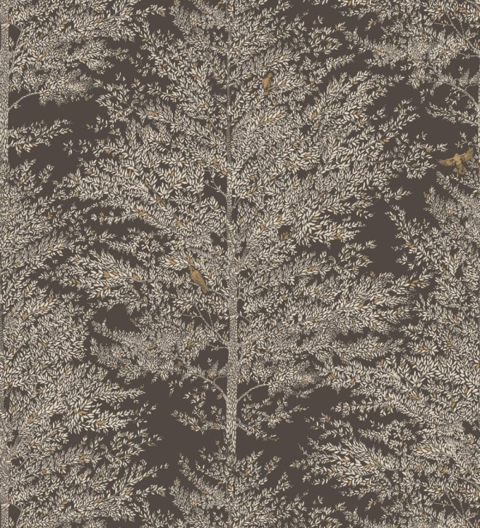 Papel pintado de árboles difuminados tonos oscuros - Hyland Trees 128709