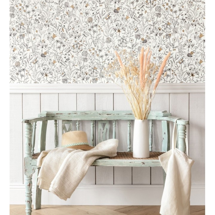 Papel pintado jardín de flores - Limber 128715