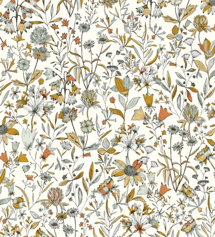 Papel pintado jardín de flores - Limber 128716
