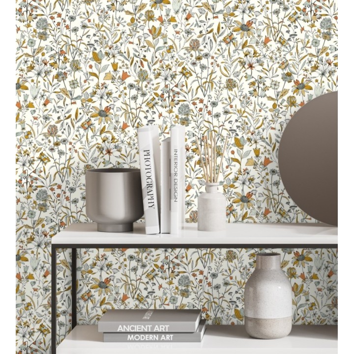 Papel pintado jardín de flores - Limber 128716