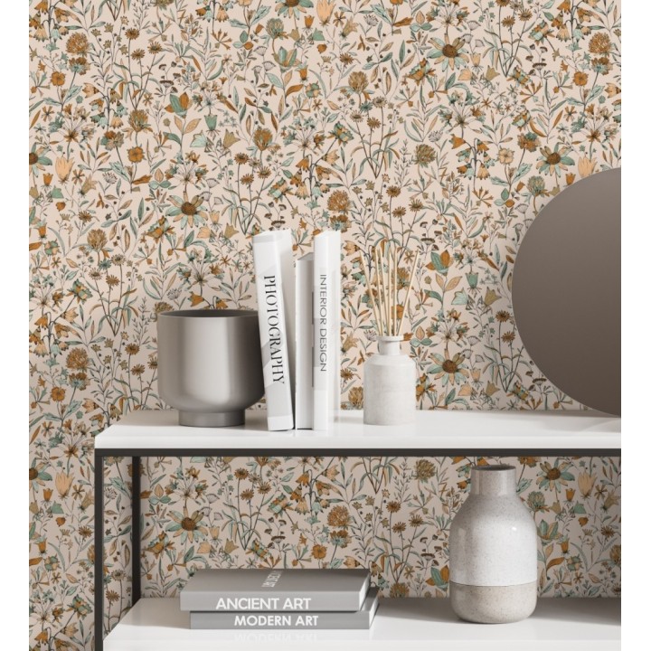 Papel pintado jardín de flores - Limber 128718