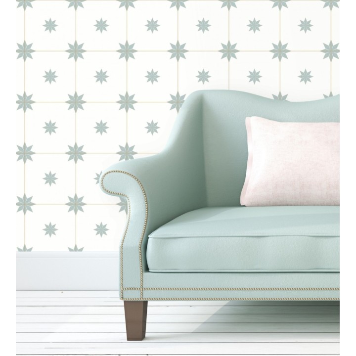 Papel pintado de azulejos hidráulicos para cocinas y baños - Bloise Maison 128745