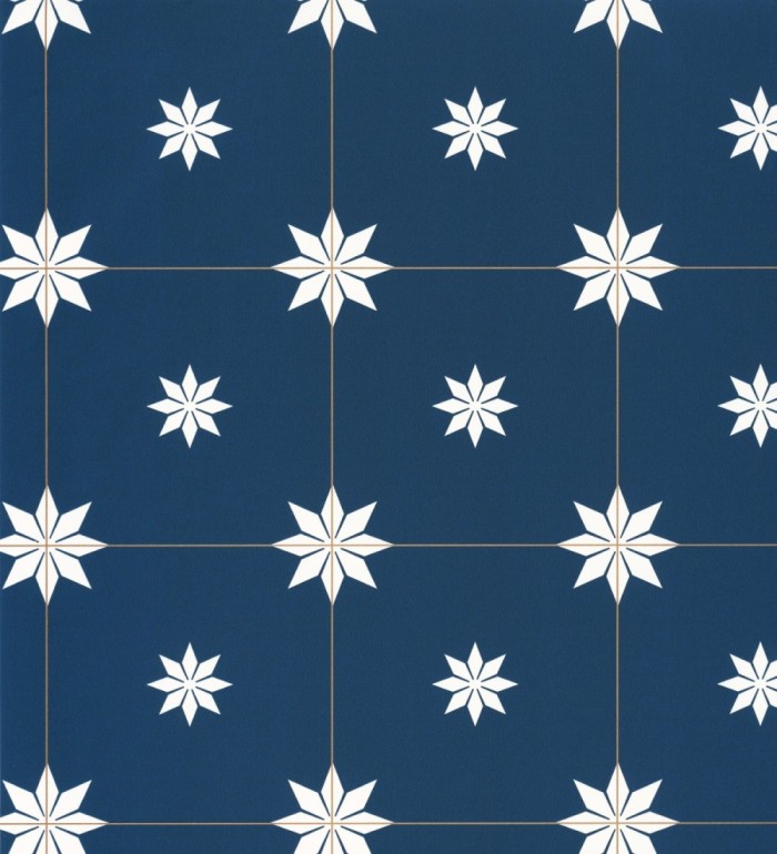 Papel pintado de azulejos hidráulicos para cocinas y baños - Bloise Maison 128746