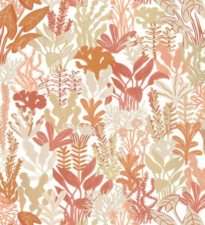 Papel pintado de corales y algas marinas - Tessa 128747