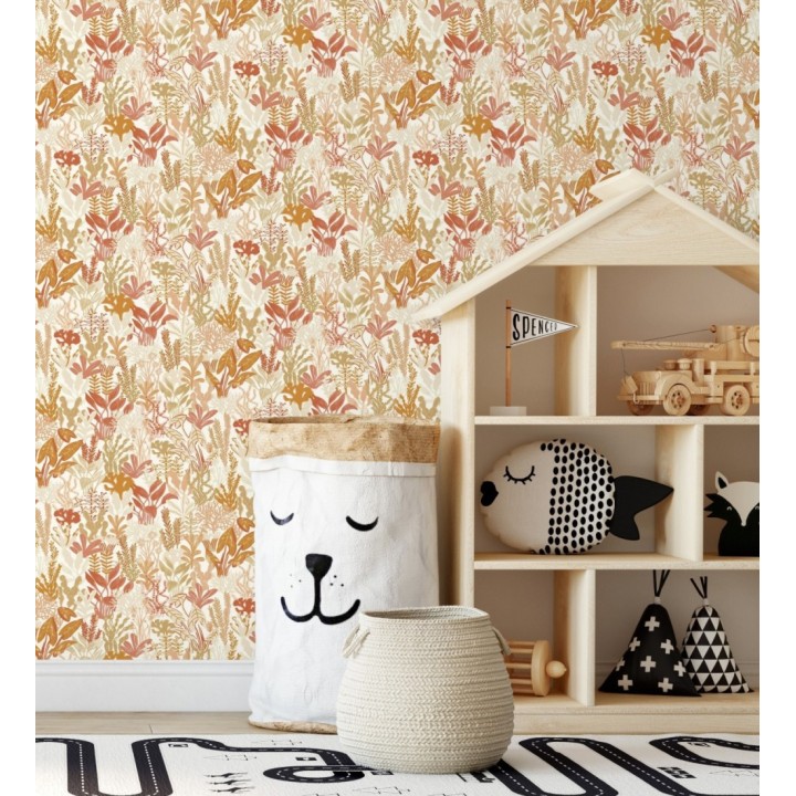 Papel pintado de corales y algas marinas - Tessa 128747