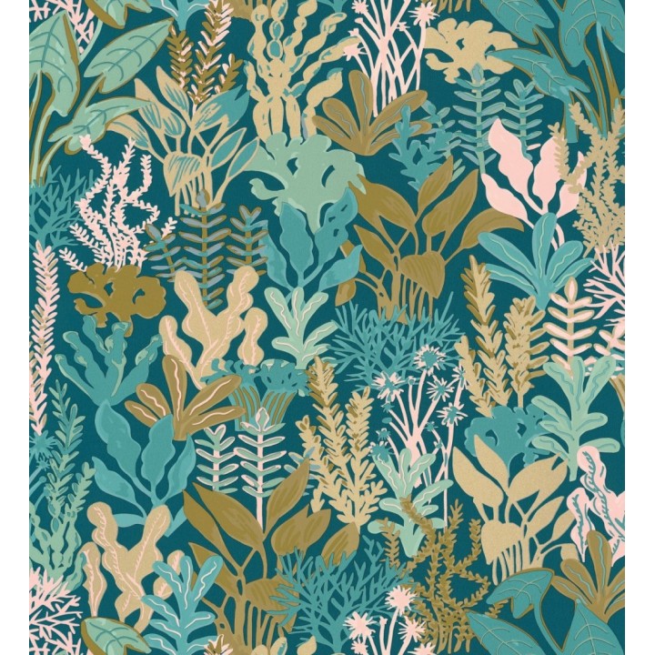 Papel pintado de corales y algas marinas - Tessa 128748