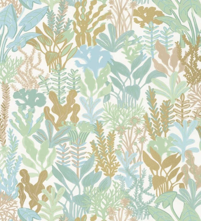 Papel pintado de corales y algas marinas - Tessa 128749