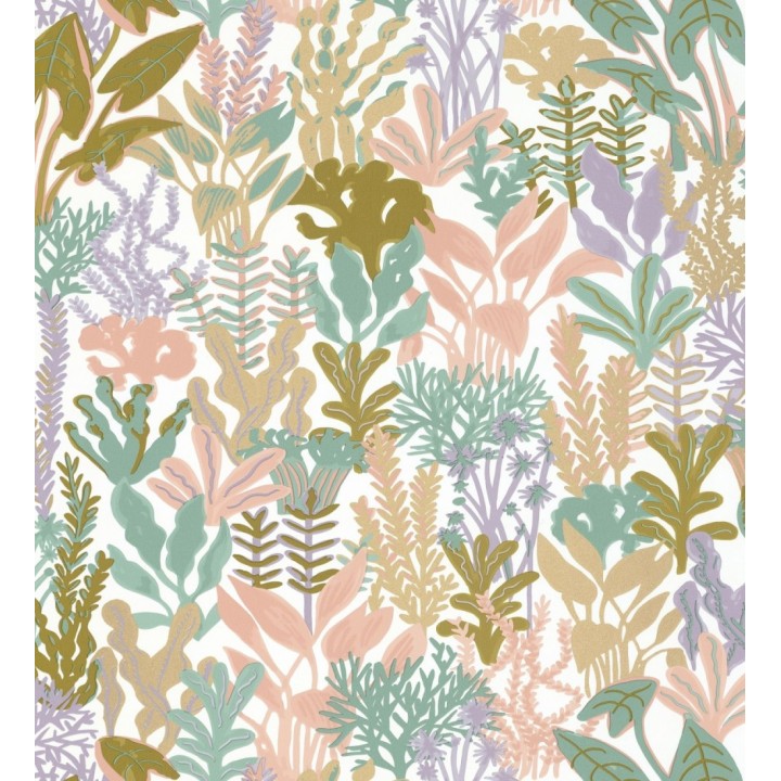 Papel pintado de corales y algas marinas - Tessa 128751