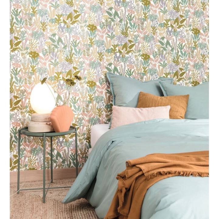 Papel pintado de corales y algas marinas - Tessa 128751