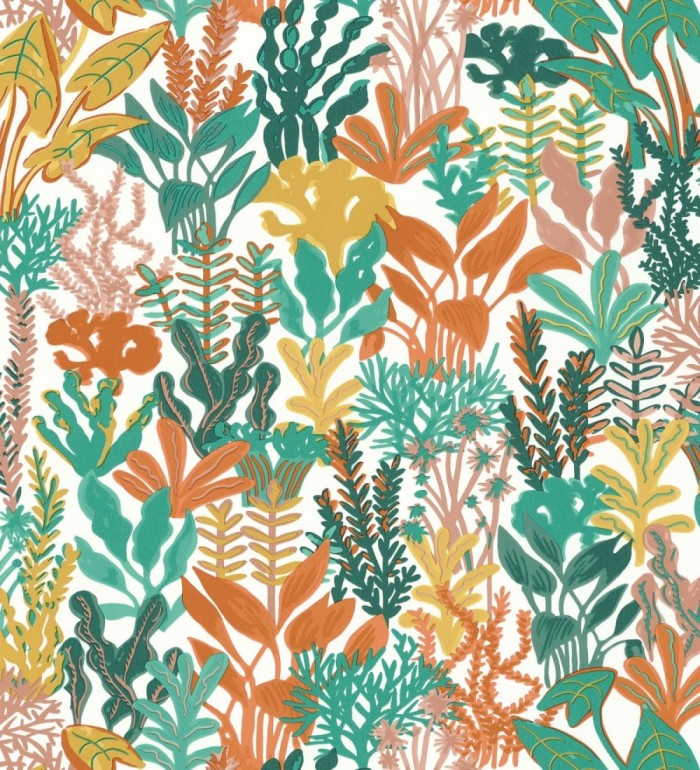 Papel pintado de corales y algas marinas - Tessa 128752