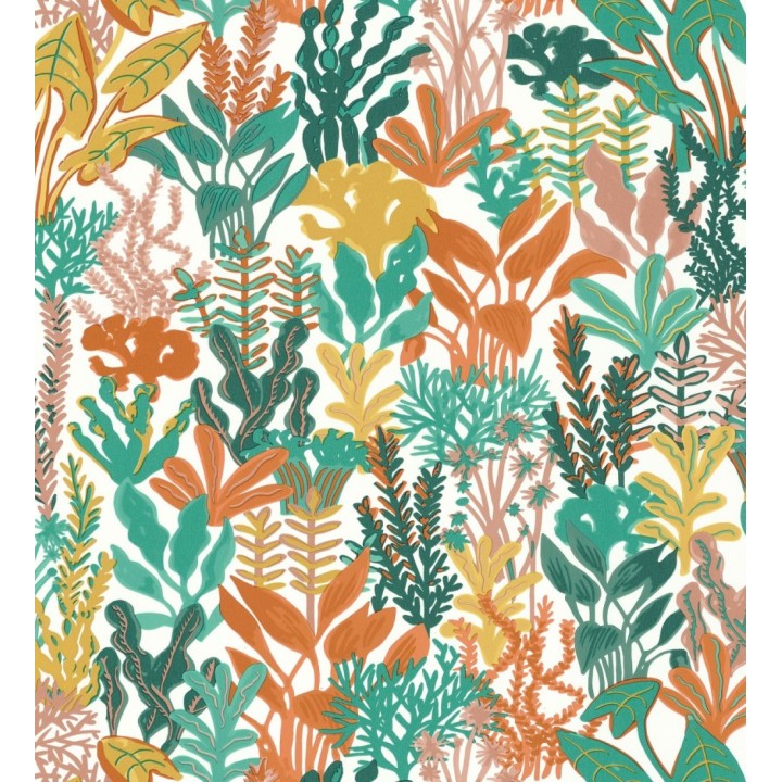 Papel pintado de corales y algas marinas - Tessa 128752