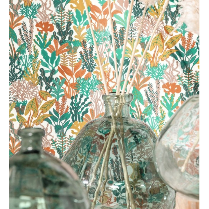 Papel pintado de corales y algas marinas - Tessa 128752