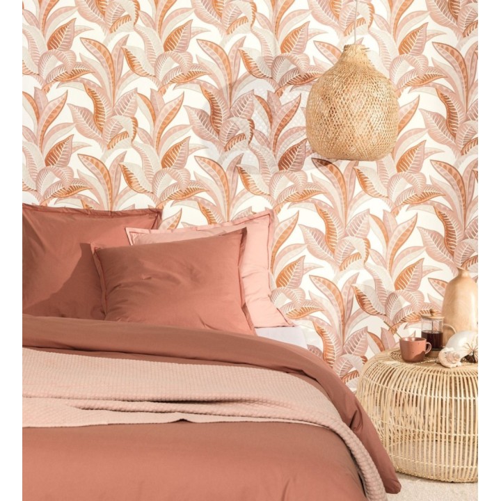 Papel pintado de algas marinas color coral - Jady 128753