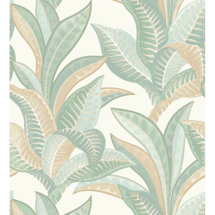 Papel pintado de algas marinas color verde agua - Jady 128756