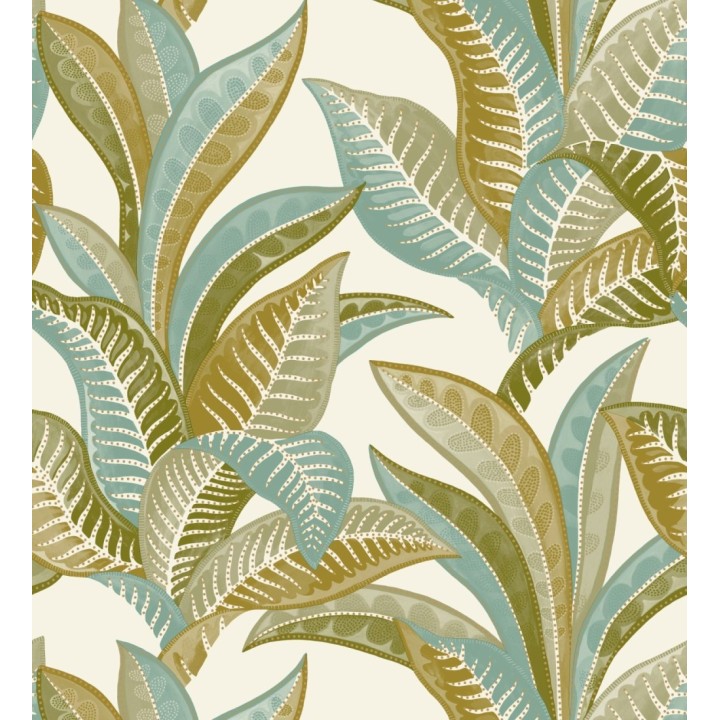 Papel pintado de algas marinas tonos verde - Jady 128757