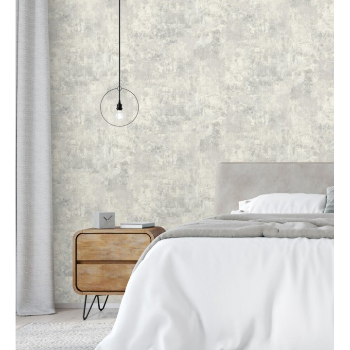 Papel pintado de hormigón efecto cemento gris natural texturizado - Neron 128765