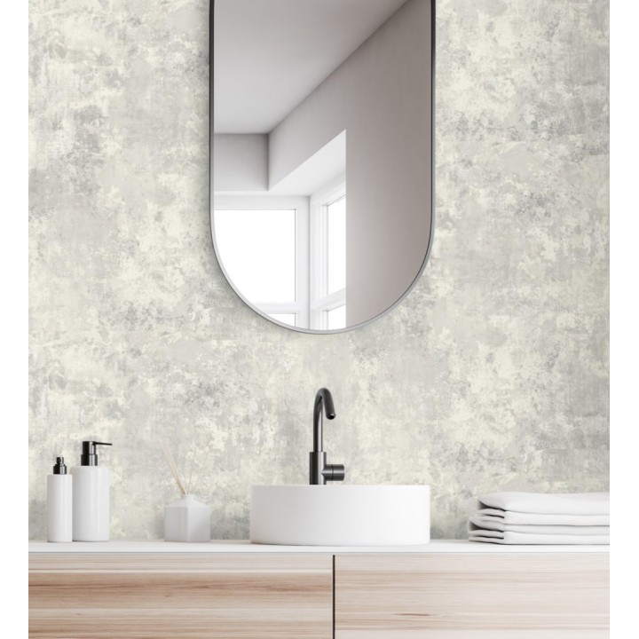Papel pintado de hormigón efecto cemento gris natural texturizado - Neron 128765
