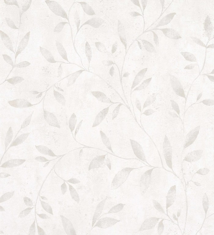 Papel pintado de hojas difuminadas con efectos nacarado - Mila Leaves 128779