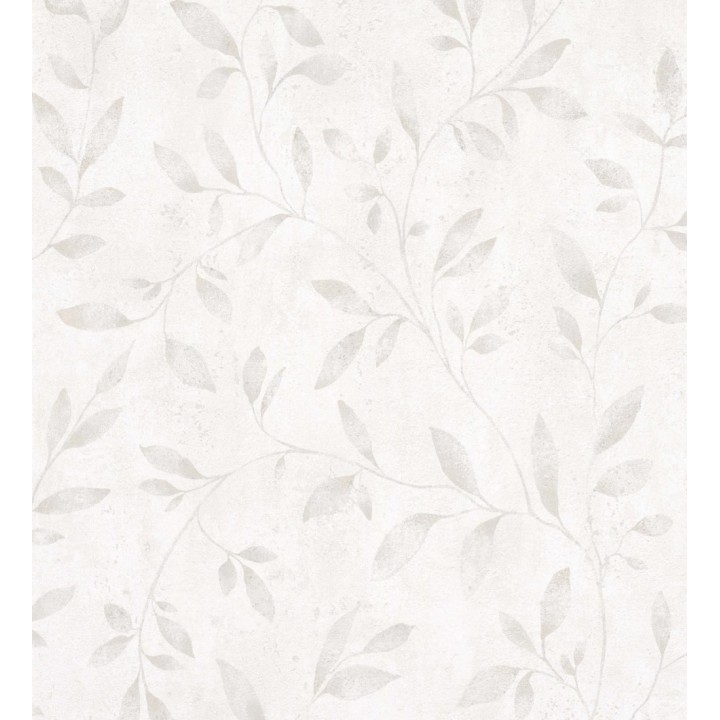 Papel pintado de hojas difuminadas con efectos nacarado - Mila Leaves 128779