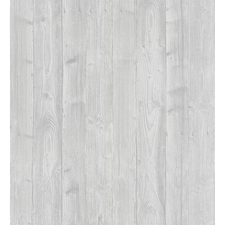 Papel pintado de madera desgastada en relieve tono gris - Risto 128795