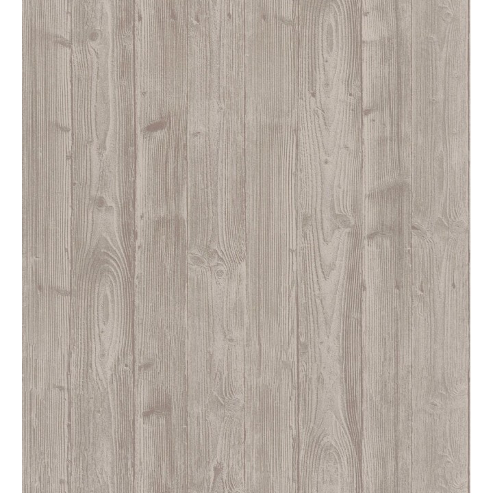 Papel pintado de madera desgastada en relieve tonos marrones - Risto 128796