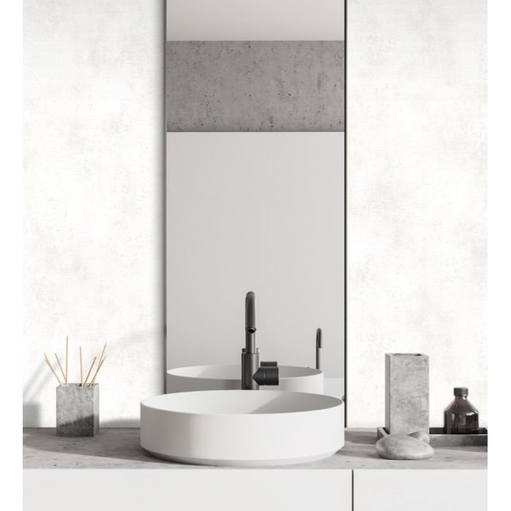 Papel pintado muro de cemento color blanco - Berlin 128798