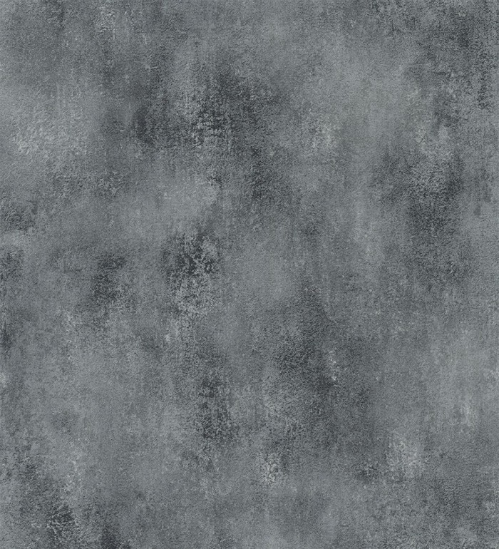 Papel pintado de hormigón estucado en relieve color antracita - Hannover 128801