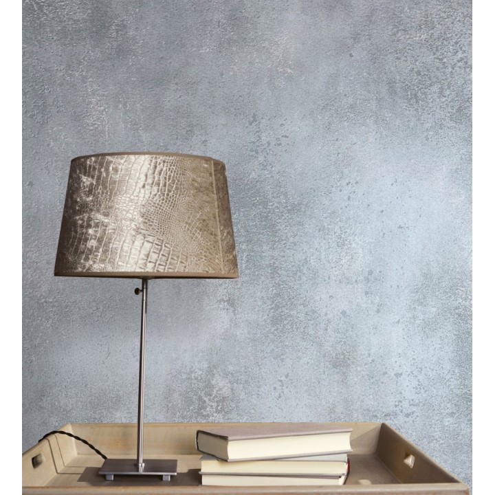 Papel pintado de hormigón estucado en relieve color gris plomo - Hannover 128803