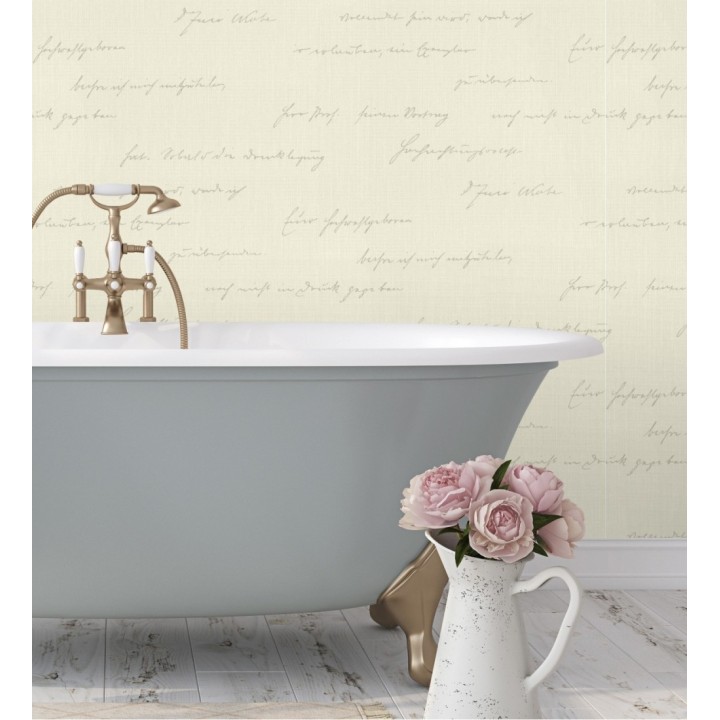 Papel pintado de letras de carta en relieve textil - Tiana Letter 128815