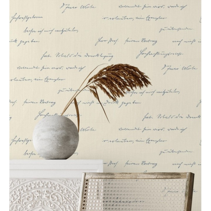 Papel pintado de letras de carta en relieve textil - Tiana Letter 128816