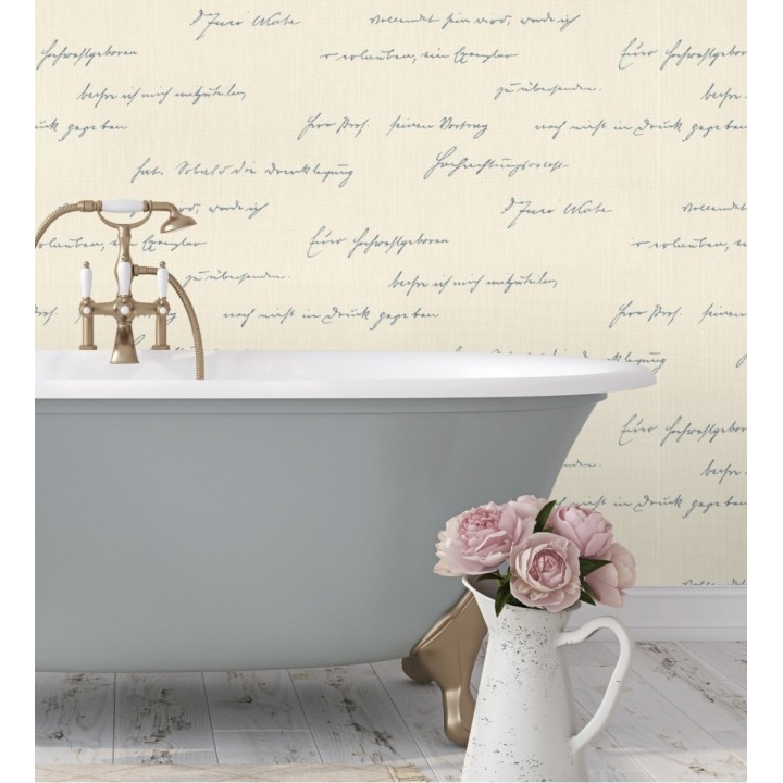 Papel pintado de letras de carta en relieve textil - Tiana Letter 128816